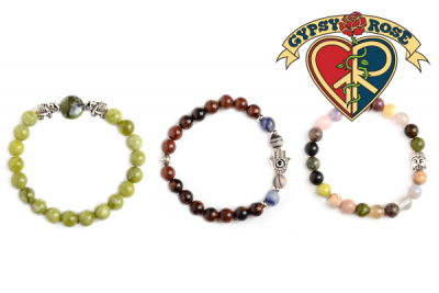 Asst Beads with Eastern Charm Bracelet