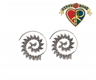 Zaniah Tribal Spiral Earring