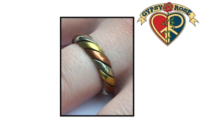 Three Metal Twist Band Ring