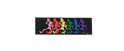 GRATEFUL DEAD RAINBOW SKELETON DANCERS STICKER