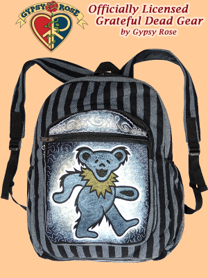 Grateful Dead Dancing Bear Body Hand Embroidered Gheri Backpack