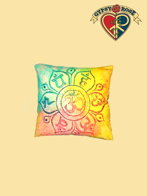Om Flower Cushion Cover