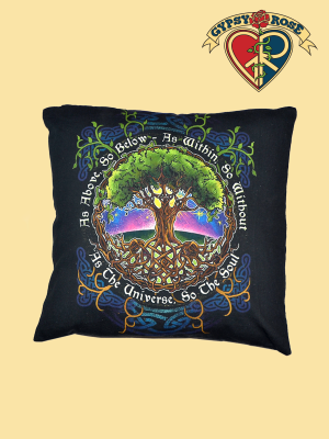 As Above, So Below Tree Cushion Cover
