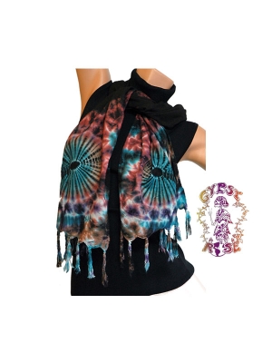 ALL OVER TYE DYE RAYON SCARF