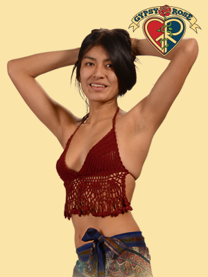 SUMMER OF LOVE CROCHET HALTER TOP WITH FRINGE