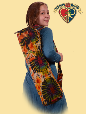 Electric Forest Tye Dye Cotton Yoga Bag