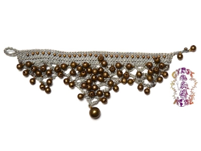 Iroquois Woven Anklet w/Bells