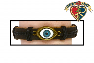 Eye Of Protection Leather and Cord Bracelet