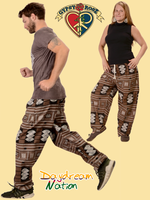 Cotton Ethnic Pattern Pants