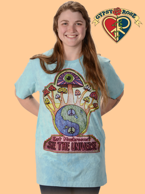 Eat Mushrooms Cotton Tye Dye T-Shirt