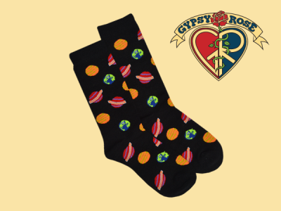Cosmic Alignment Planetary Tall Socks
