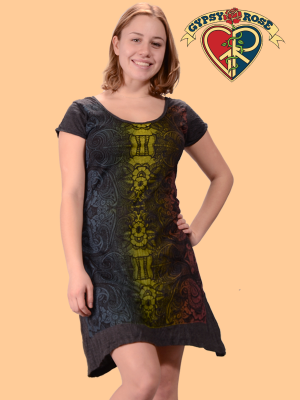 Shine On Psychedelic Ladies Short Sleeve Dress