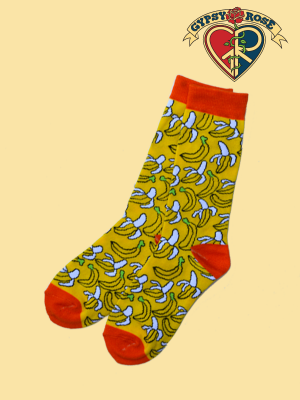 Free Fallin' Banana Tall Socks