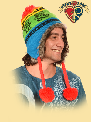 FLAP  G.D. BEAR RAINBOW HAT