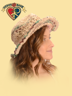Tropic Traveler Hemp and Cotton Crochet Brim Hat