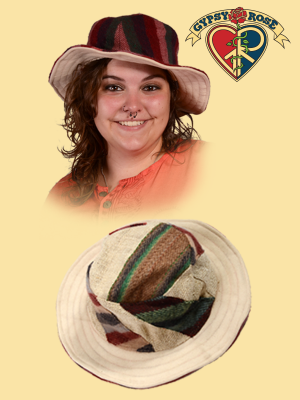 Friendly Folks Reversible Patch Hemp and Brushed Cotton Hat