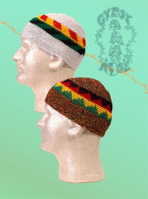 RASTA COLOR SKULL CAP