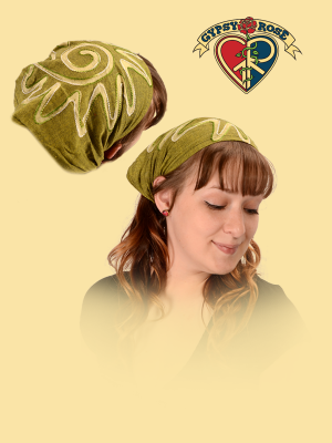 Eternal Sun Aari Embroidered Headband/Kerchief
