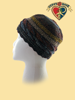 EARTHY THIN CROCHET SKULL CAP