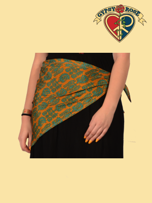 Recycled Silk Hip Scarf Bandana
