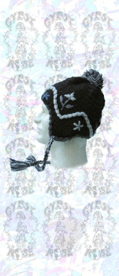 CHILLY WINDS FLEECE-LINED CROCHET WOOL FLAP HAT