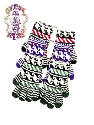 WOOL KNIT GLOVES