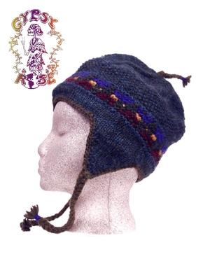 FLEECE LINED WOOL FLAP HAT