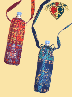 Farmland Festivities Cotton Napthal Water Bottle Totin' Bag