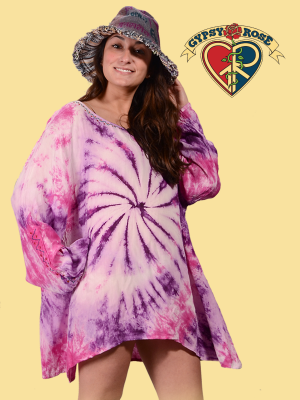 Love Shack Tye Dye Lightweight Cotton Blouse