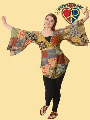 Patchwork Cotton Print Angelic Blouse