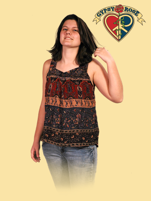 WORLD TRAVELERS PRINTED TANK TOP