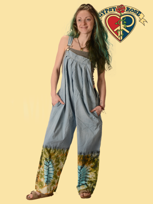 Tye Dye Denim Overalls