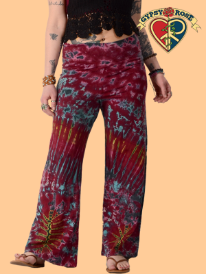 Tye Dye Stretchy Wide Leg Pants