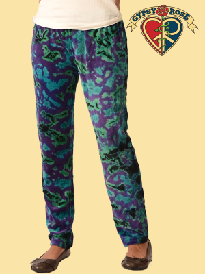 Tye Dye Stretchy Velvet Leggings  Pants