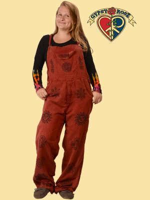 Himalayan Hand Block Print Overalls
