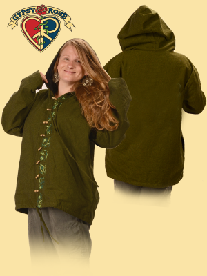 Tree Of Life Cotton Ari Embroidered Heavy Weight Hoodie