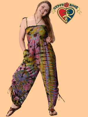 Lady Madonna Tye Dye Viscose Cinch Leg Jumper