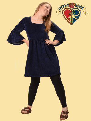 Velvet Babydoll Dress