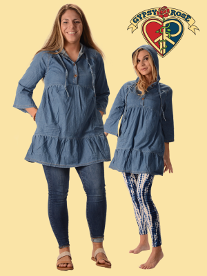 Denim Babydoll Dress