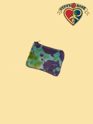 Tye Dye Velvet Large Coin Purse