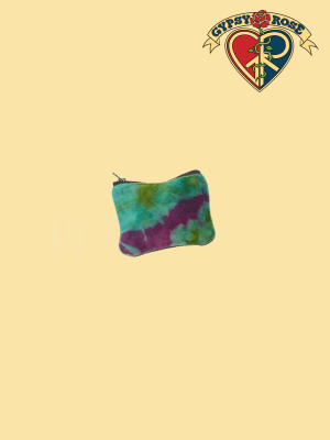 Tye Dye Velvet Small Coin Purse
