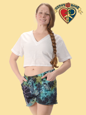 Tye Dye Denim Shorts