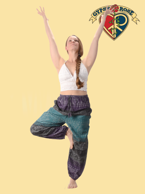 Cotton Elephant Print Harem Pant