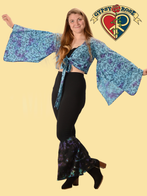 Cotton Spandex Bell Bottom Pants