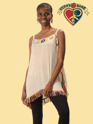 Granny Sqaure Off Shoulder Blouse