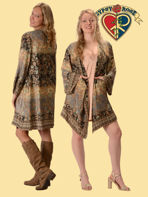 Silky Sari Polyester Cardigan