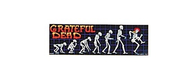 THE GRATEFUL DEAD EVOLUTION SKELETONS STICKER