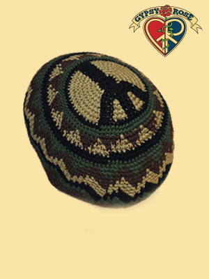 PEACE PATROL CROCHET SKULL CAP