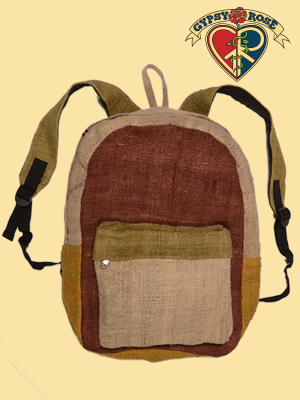 ROCKY MOUNTAIN HIGH PATCHWORK VEGETABLE DYED HEMP BACKPACK