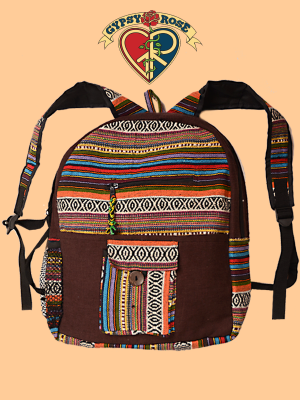 Papa's Got A Brand New Bag Solid Cotton & Gheri Backpack